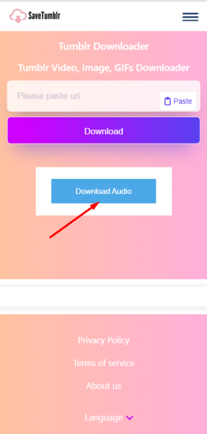 Click Download Audio